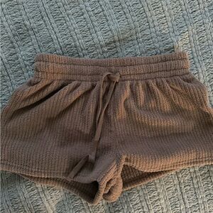 [M] Women's Brown Knit Athletic Shorts